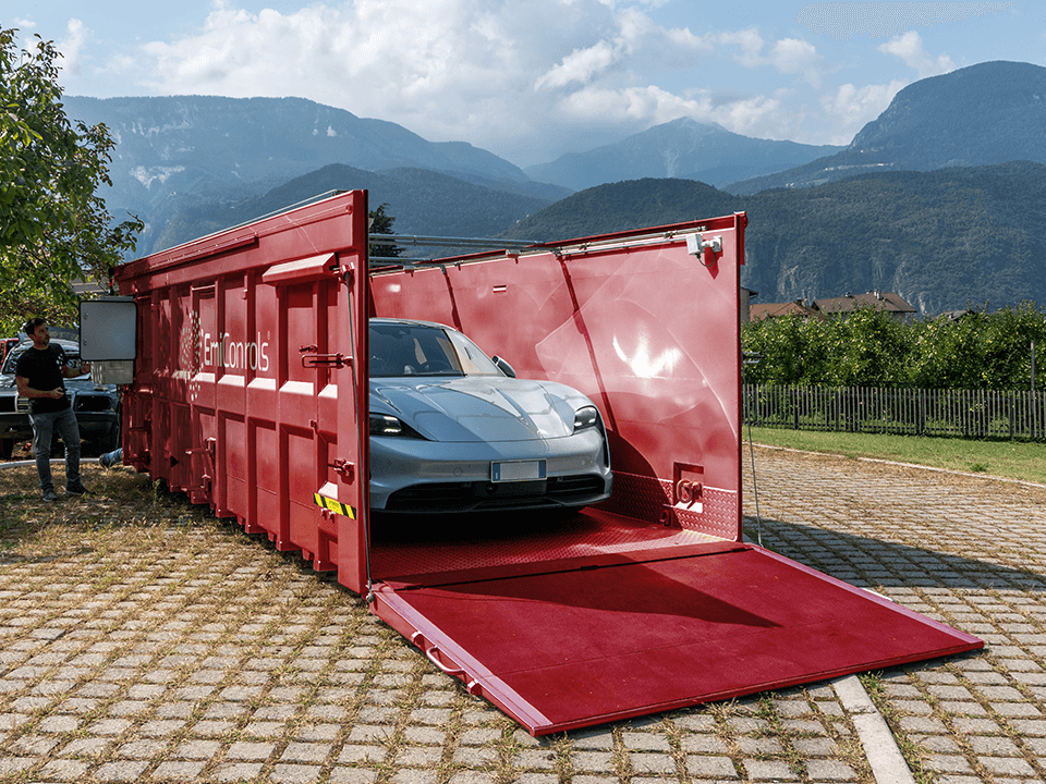 Quarantäne Container für Elektrofahrzeuge