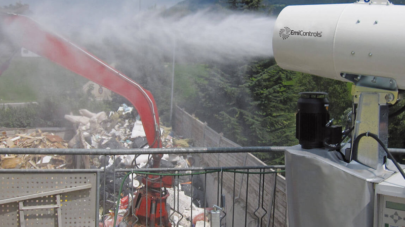 Dust Suppression with V7 – dust control with water mist