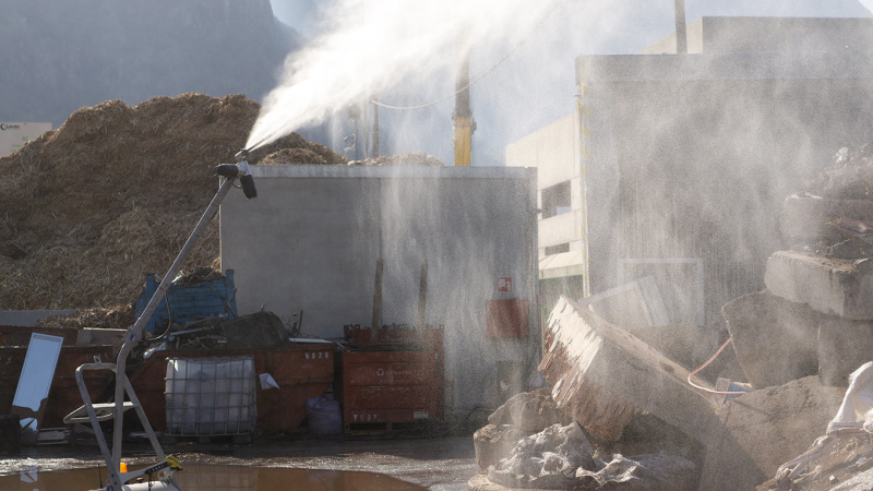 Dust Suppression unit using water mist: our L3 Lance