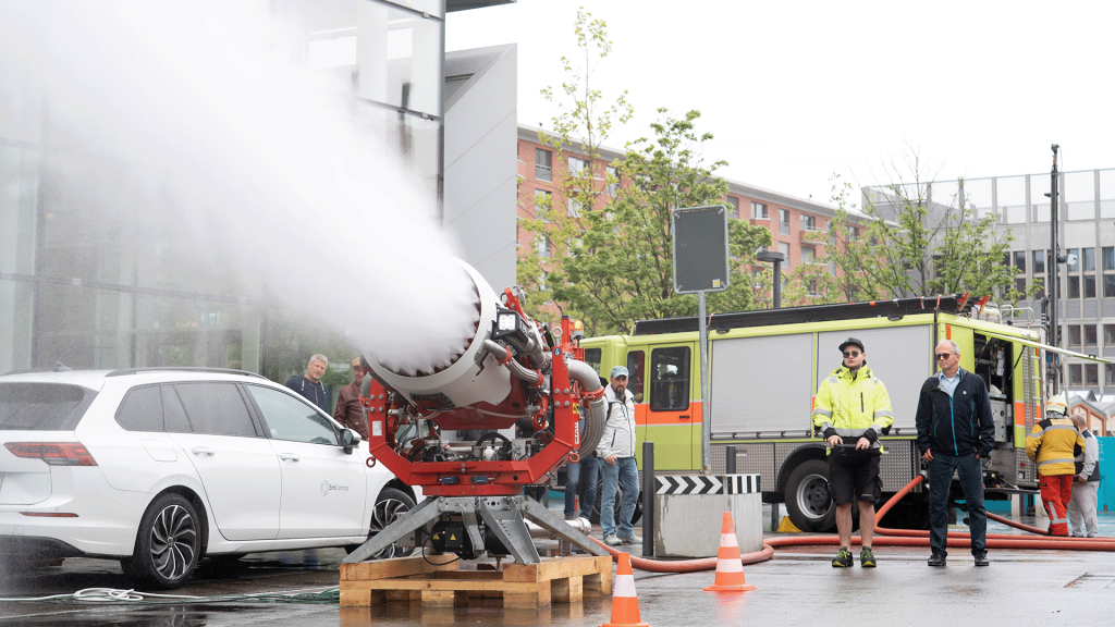 Live Demonstration of the FT40 at the Swiss Fire Protection Conference ...